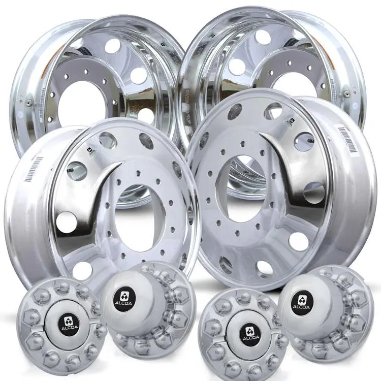 19.5 Alcoa Dura-Bright (2008-2011) Dodge Ram 4500/5500 Drw 10X225mm 4 Wheel Kit 3