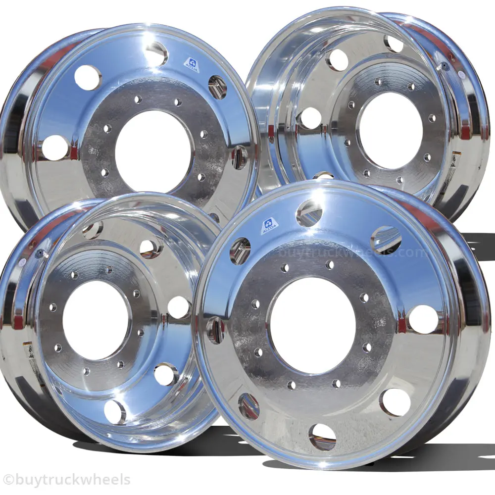 19.5X6.00 Alcoa Mirror Polish Ford F450/F550 Kit (1998 - 2004 8 Lug) (Discontinued) 1