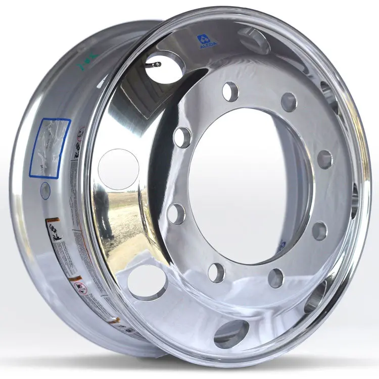 19.5X6.75 Alcoa 8X275mm Hub Pilot Mirror Polish Front 1
