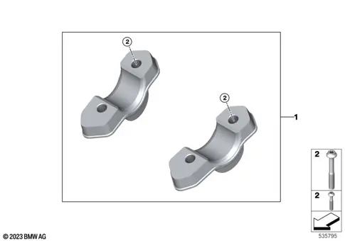 Bmw R1300gs/Gsa/Rt Handlebar Risers, 32717923068 1