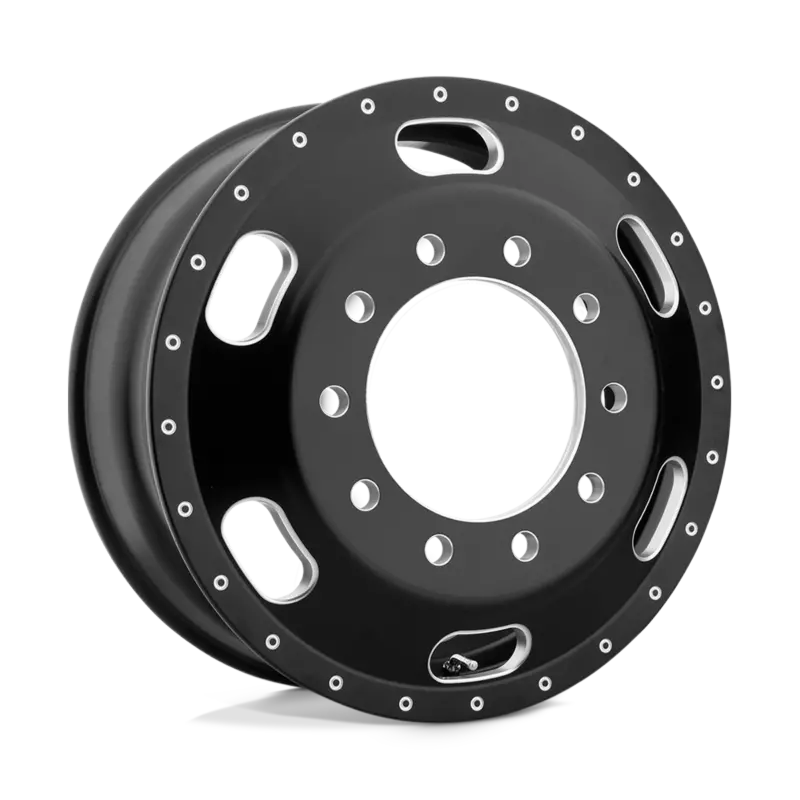 22.5X8.25 Atx 10X285mm Hub Pilot Satin Black "Indy" Front 1