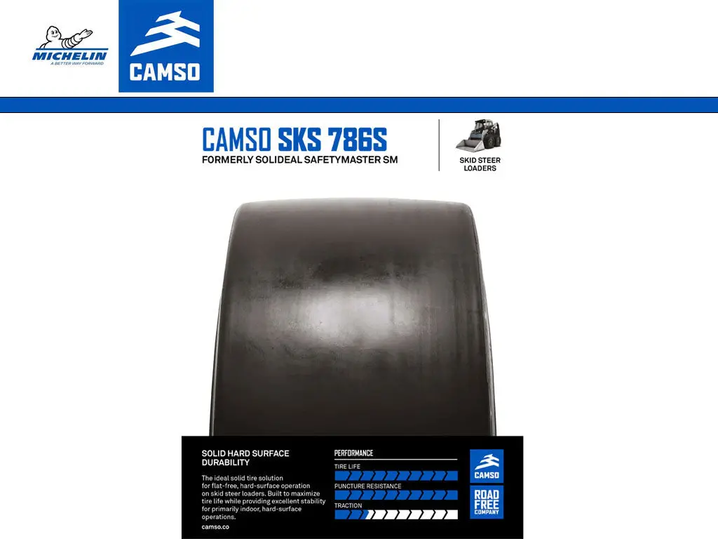 Camso Sks 786S Tire & Rim Assembly, (Ssl) Skid Steer Loader 1