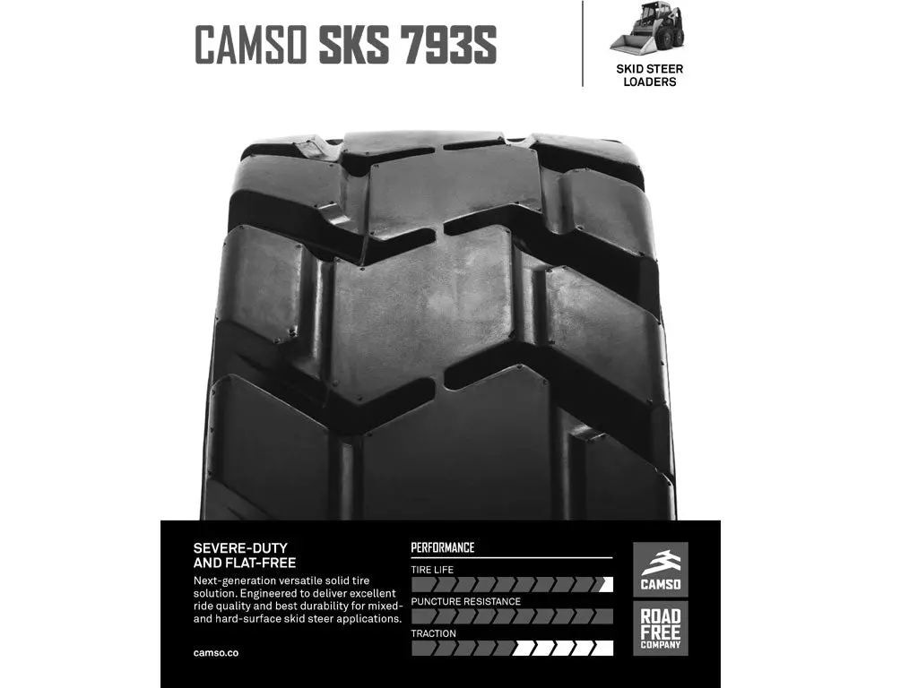 Camso Sks 793S Tire & Rim Assembly, (Ssl) Skid Steer Loader 1