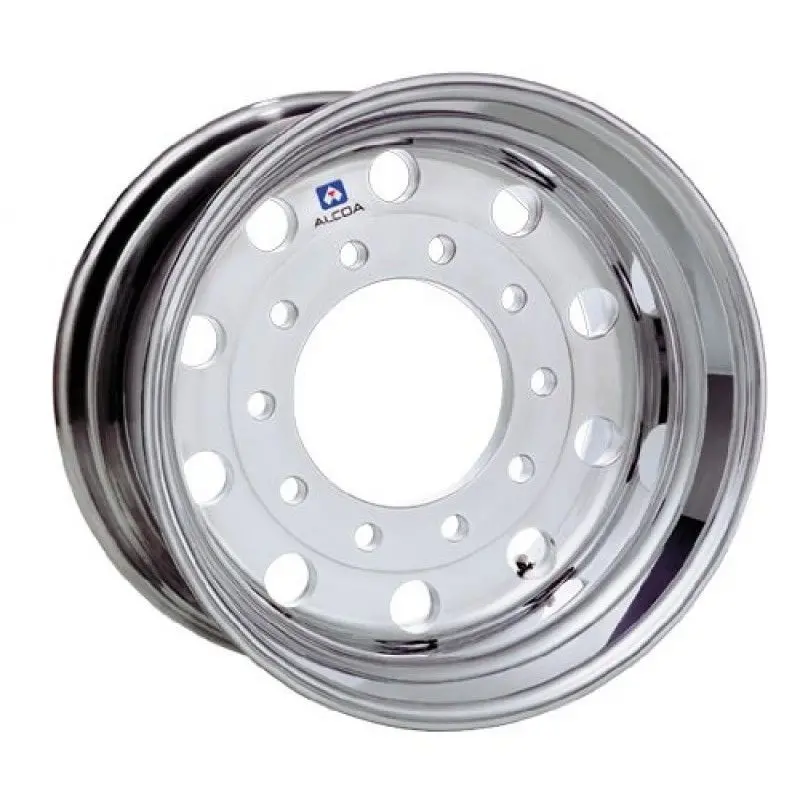 22.5X12.25 Alcoa Mirror Polish 2.75" Offset Super-Single Float Rear Wheel (Discontinued Finish) 1