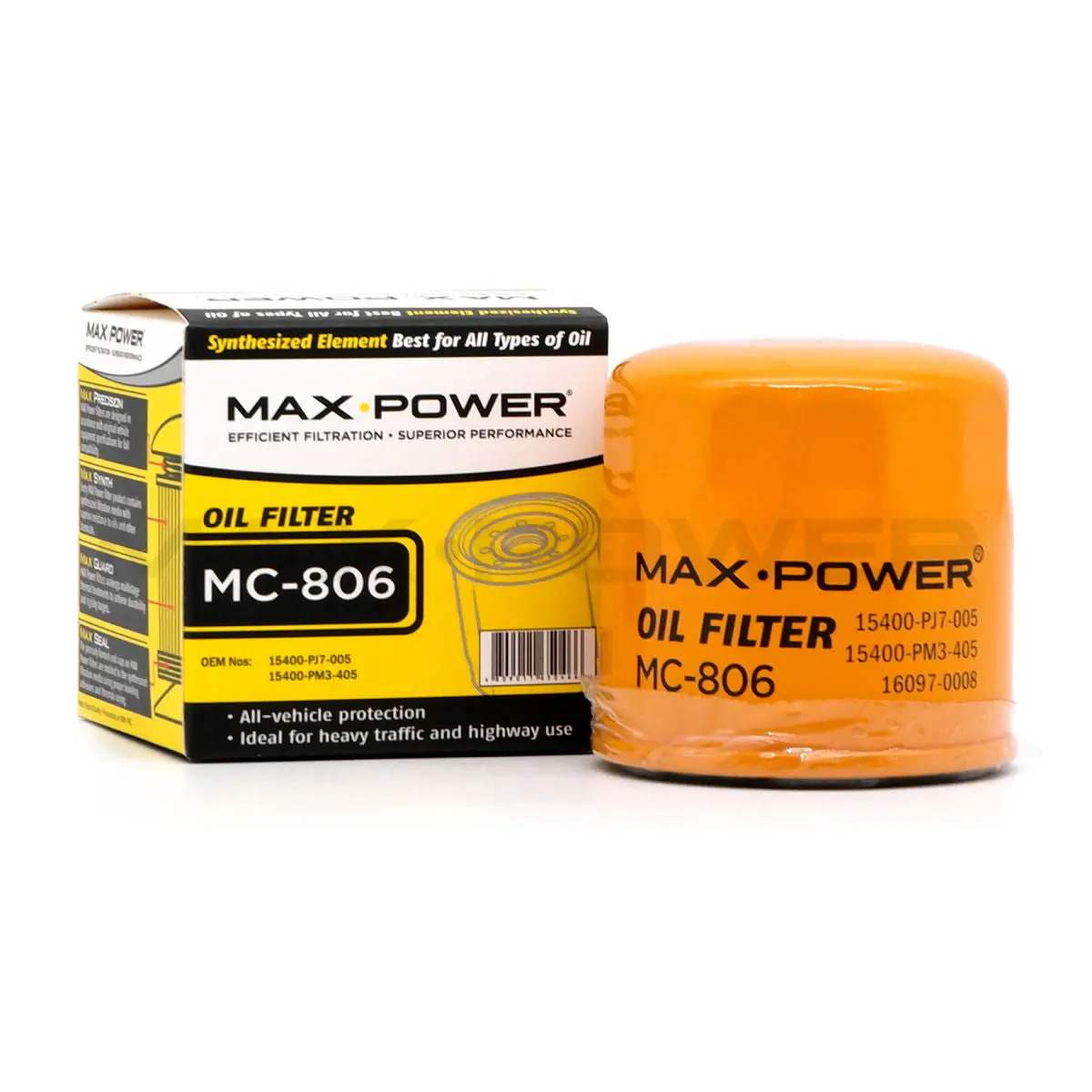 Max Power Oil Filter Mc-806 For Honda Civic, City, Jazz, Brio, Mobilio, Crv 1