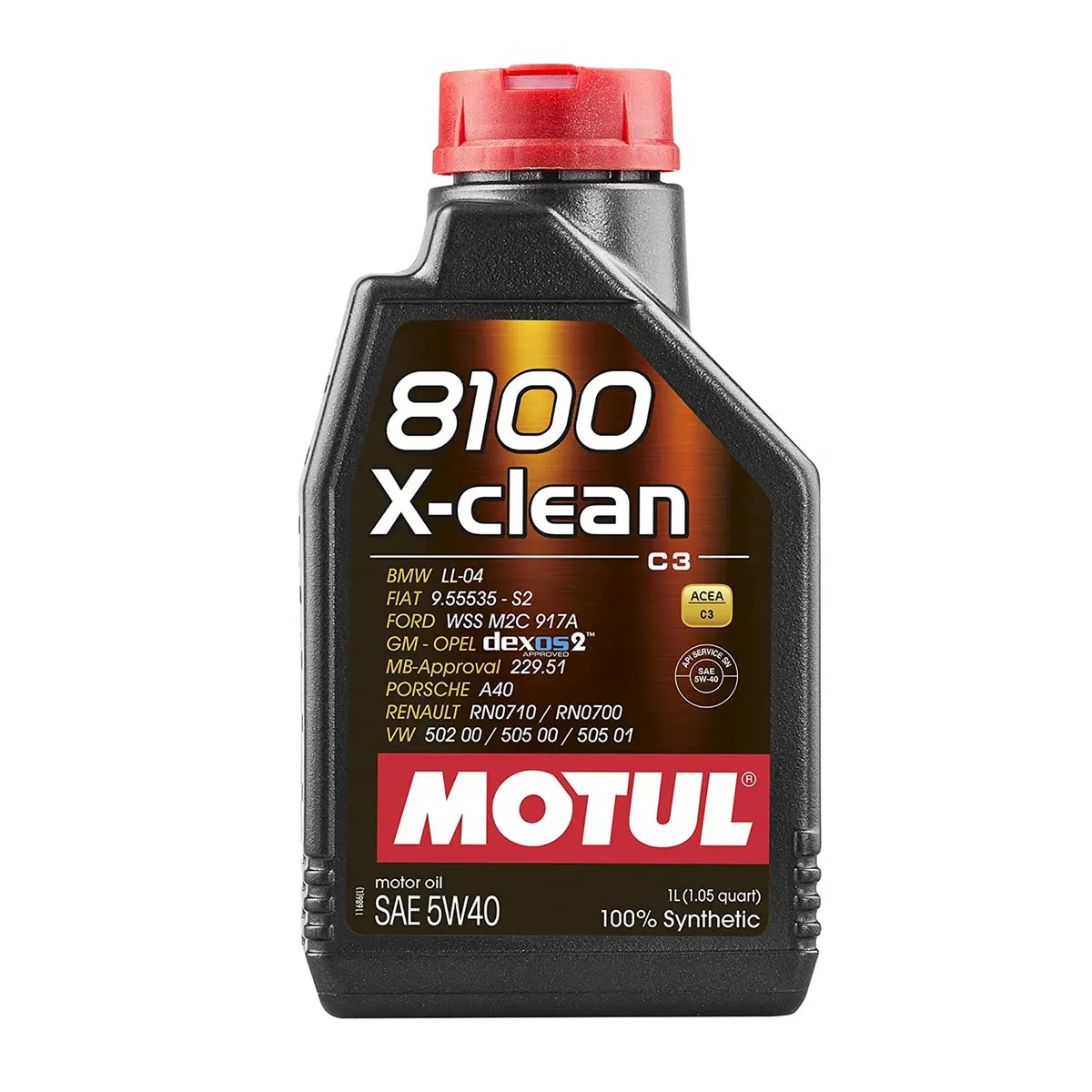 Motul 8100 X-Clean (Dexos2) 5W40 1Liter 1