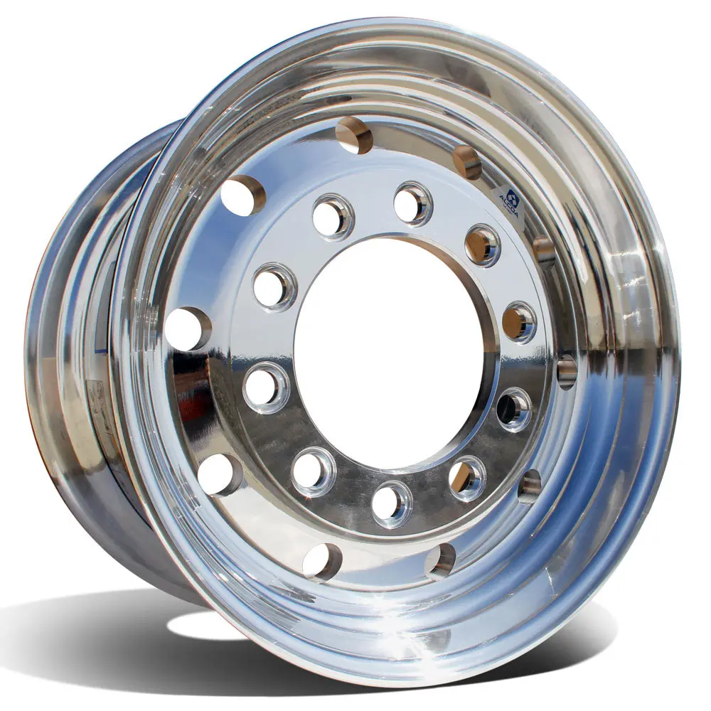 22.5X12.25 Alcoa 10X11.25" Stud Pilot High Polish Both Sides (2.75" Offset) (Discontinued) 1