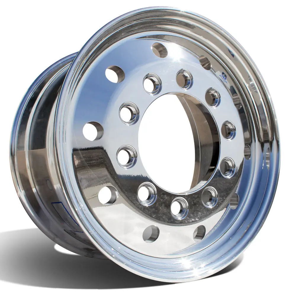 22.5X12.25 Alcoa 10X11.25" Stud Pilot High Polish Front Only (4.75" Offset) (Discontinued) 1
