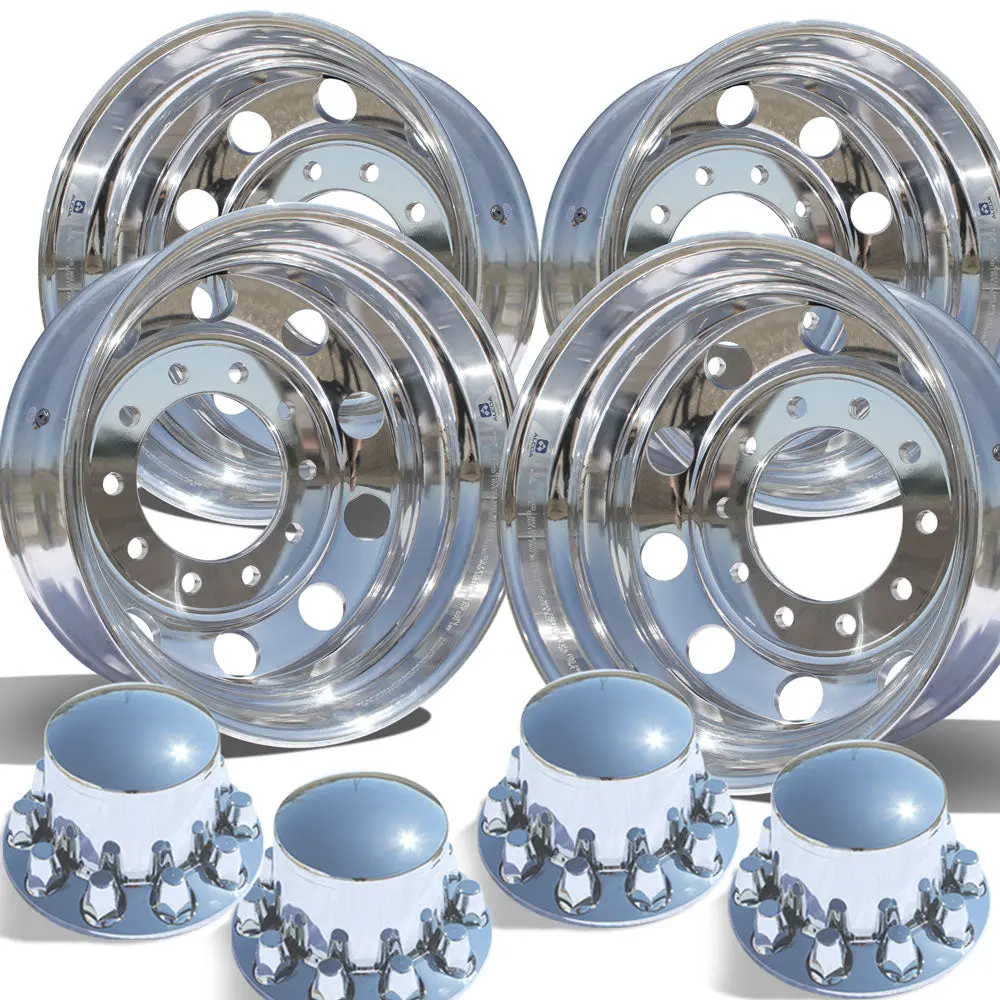 Alcoa Durabright 22.5" Tandem Axle Trailer Wheel Kit 1