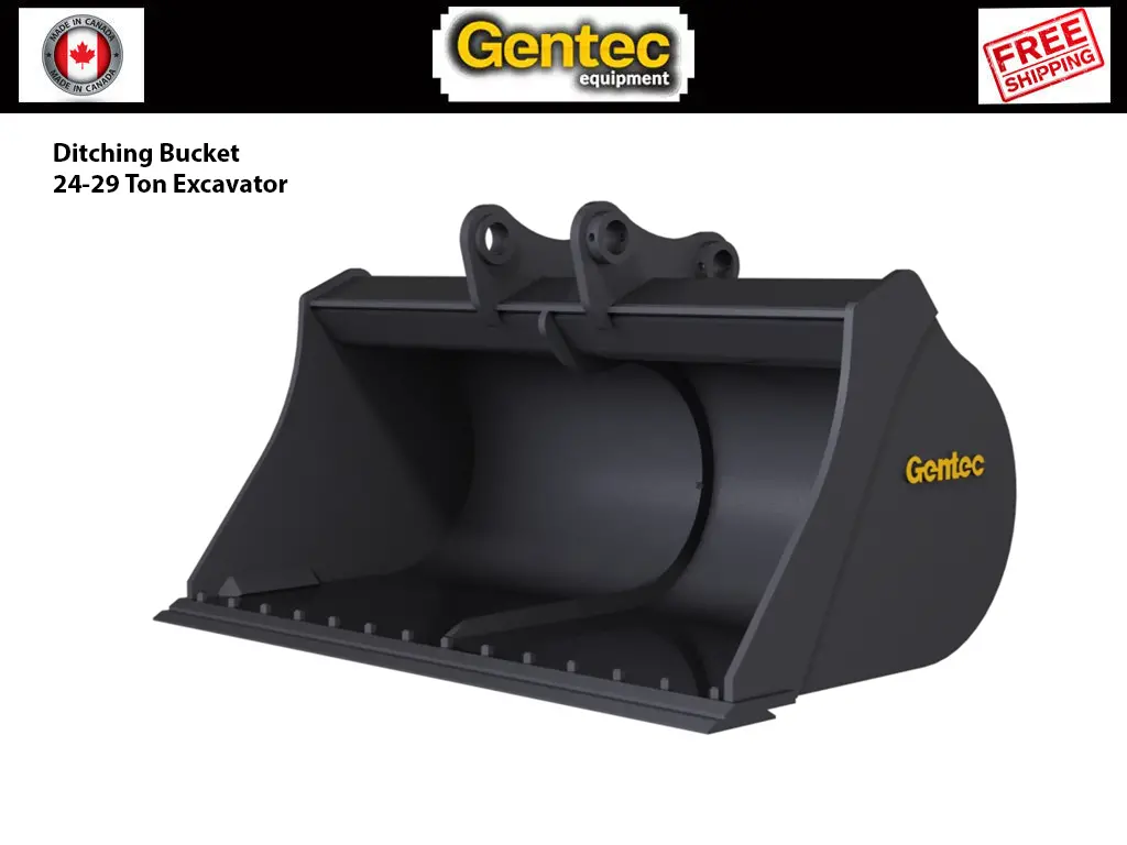 Gentec 84" Ditching Bucket For 24-29 Ton Excavator 1