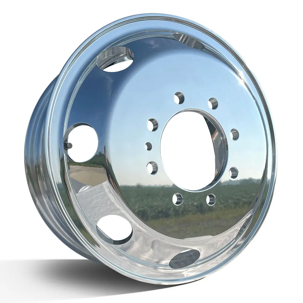 16X6 Polished Aluminum Dually Wheel – 8X6.5 For 2000 & Older Chevy/Gmc 3500 (4.56” Bore) 1