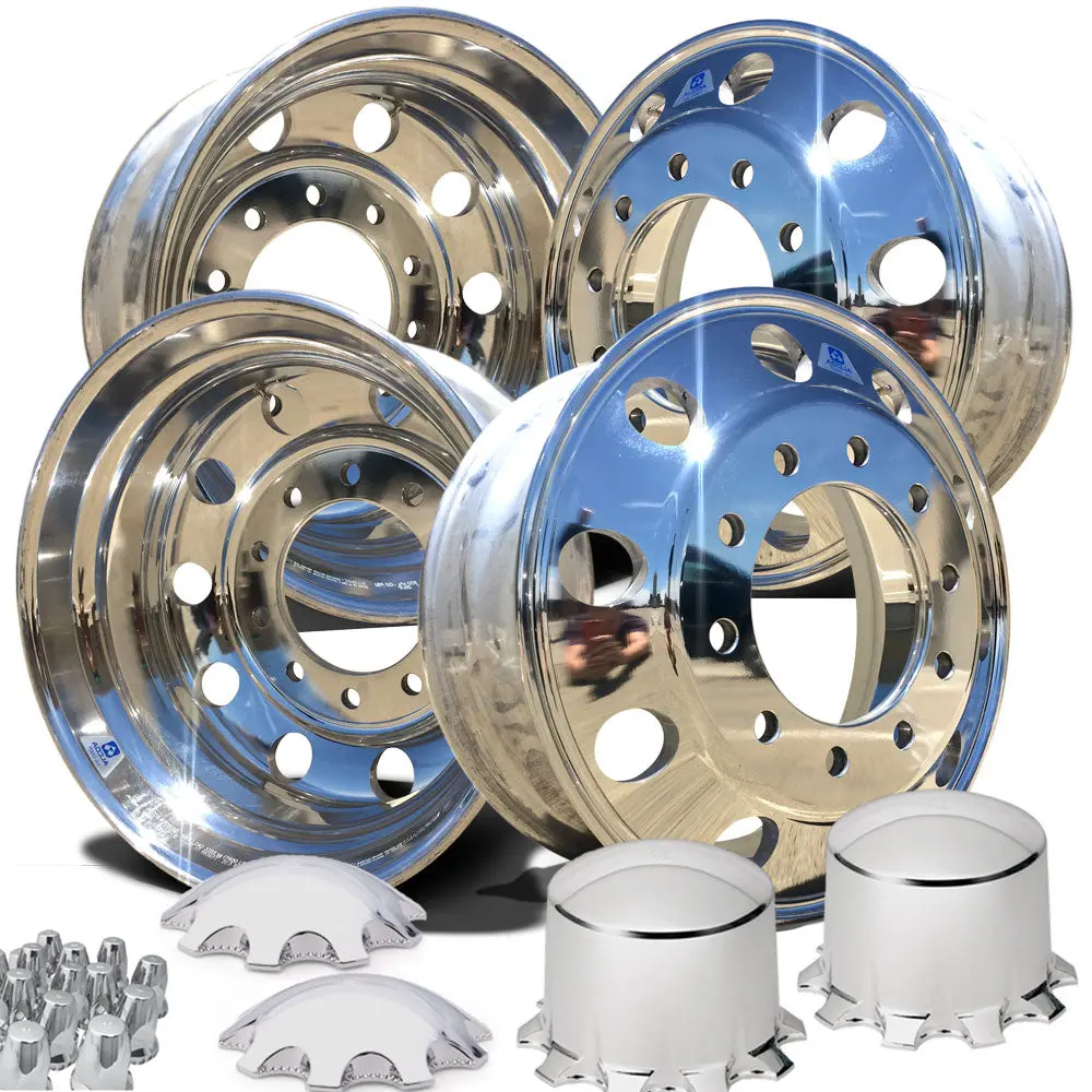 Alcoa 22.5 Mirror Polished Aluminum Wheel Kit 3
