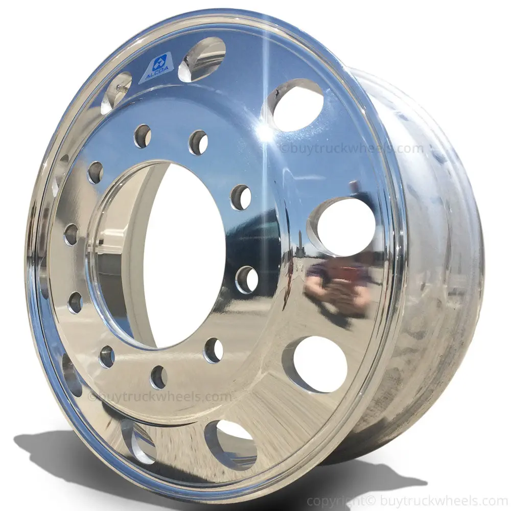 22.5" X 8.25" Alcoa 10X285mm Hub Pilot Mirror Polish Front 1