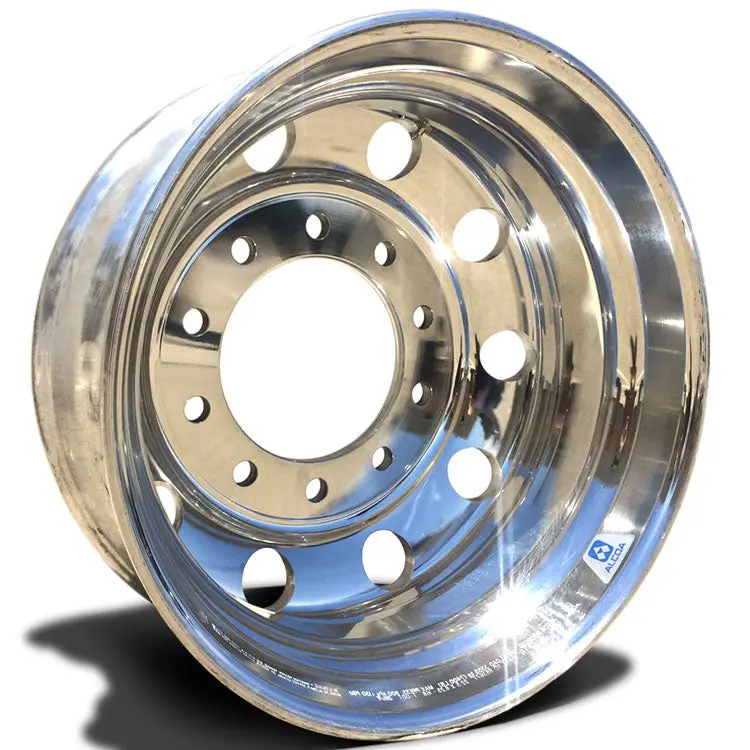 22.5" X 8.25" Alcoa 10X285mm Hub Pilot Mirror Polish Rear 1