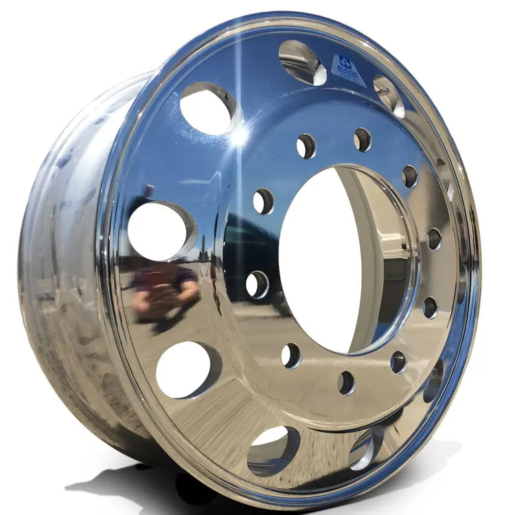 22.5” X 8.25” Alcoa Forged Aluminum Wheel – High Polish Both Sides, 10X285mm Hub Pilot 1