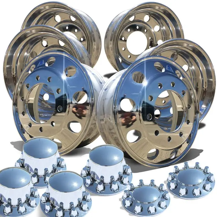 Alcoa® 881677 Ultra-Lightweight Forged Aluminum 22.5” X 8.25” 6-Wheel Kit – High Polish Both Sides, 10X285mm 1