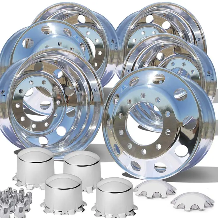 Alcoa 22.5 Dura-Bright® Evo Aluminum Tandem 6 Wheel Kit 2