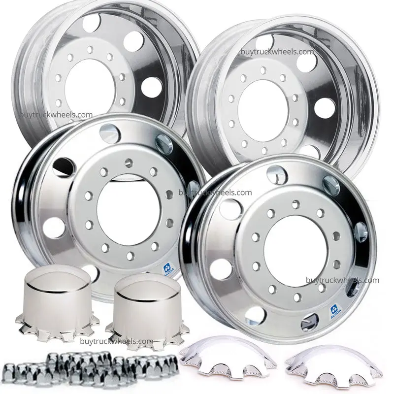 24.5 Alcoa Mirror Polished 4 Wheel Kit 3