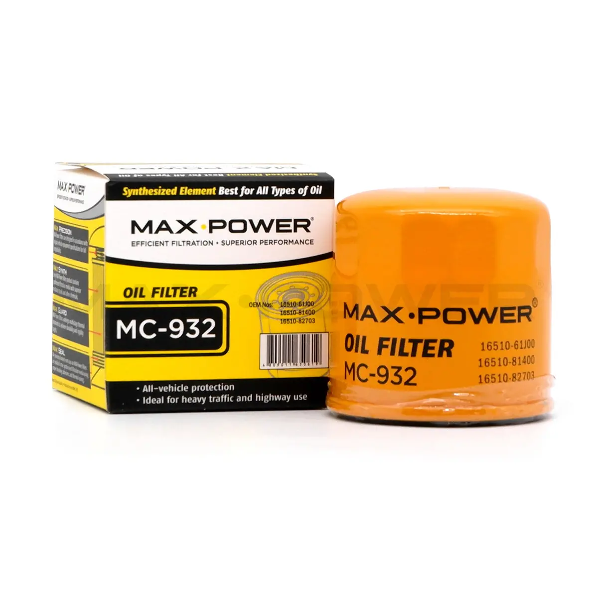 Max Power Oil Filter Mc-932 For Toyota Wigo, Avanza, Rush, Suzuki, Apv, Esteem, Swift, Vitara, Carry, Ertiga 1