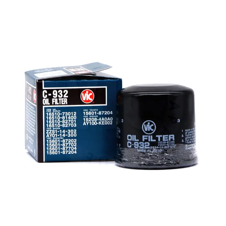 Vic Oil Filter C-932 For Suzuki Vitara, Esteem, Jimny '19-, Swift Dzire '12-, Ertiga '16-, Apv, Ciaz 1.4L '16-, Alto 16-, Toyota Wigo '47. 1