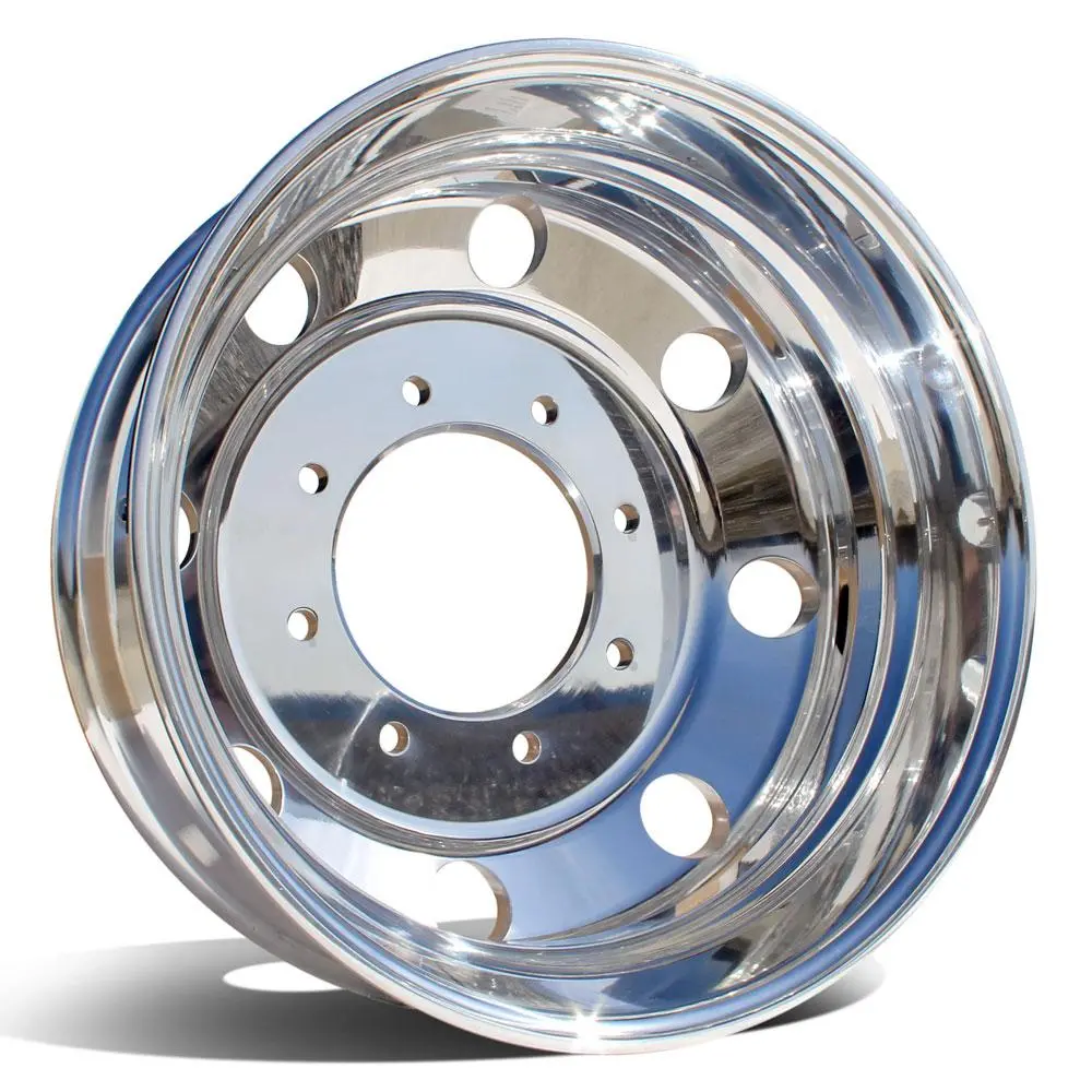 19.5X6.75 Northstar Mirror Polished Both Sides 1998-2004 Ford F53 8X225mm 4 Wheel Kit 1