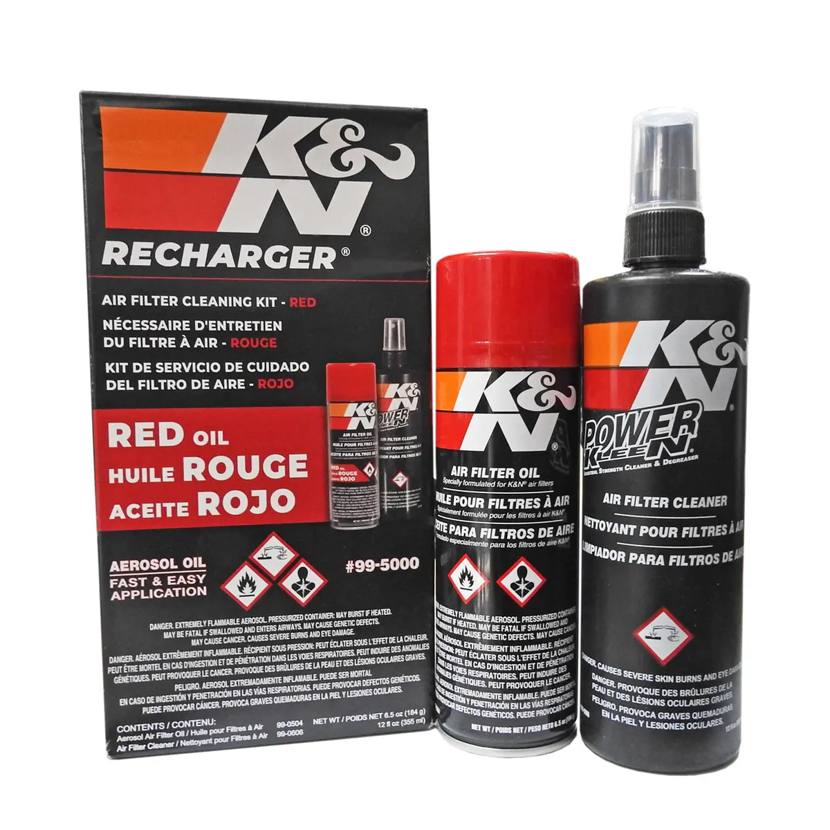 K&N Recharger Air Filter Cleaning Kit Aerosol 1