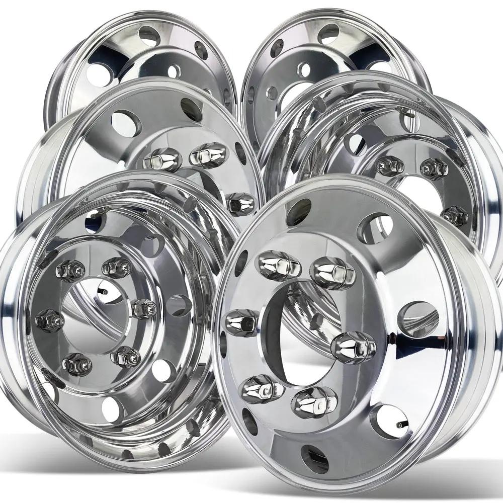 19.5X6.00 Northstar 6X8.75" Mirror Polish Both Sides 6 Wheel Kit 1
