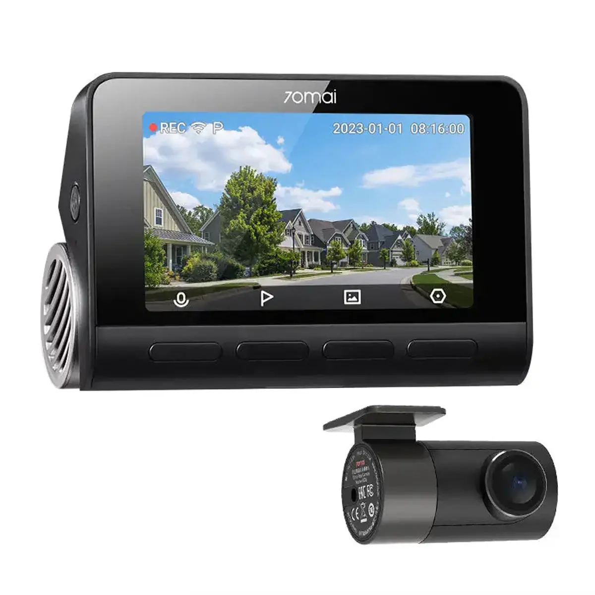 70Mai Dash Cam A800s Dual Channel 4K Uhd 3" Ips Screen 1