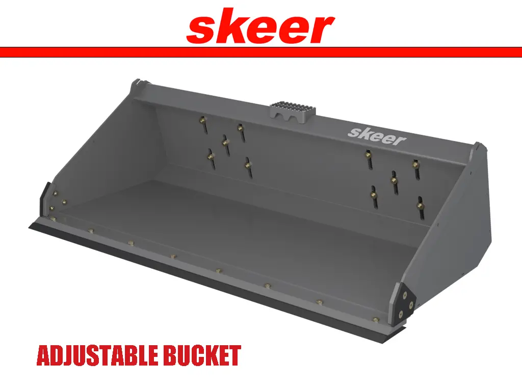 Skeer System Adjustable Bucket For Skid Steer 1