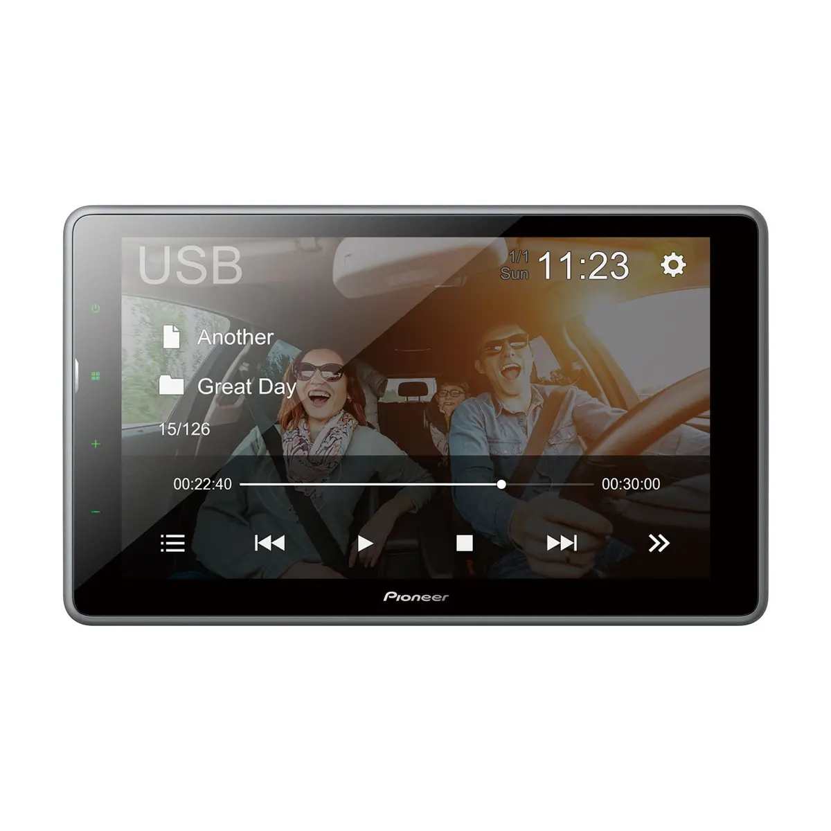 Pioneer 2Din Dmh-Af555bt 9" Floating Multimedia Receiver With Weblink Cast/Mirroring 1