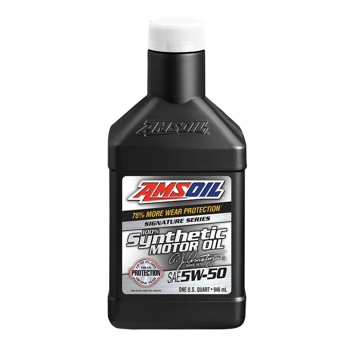 Amsoil 100% Synthetic Gasoline Oil Signature Series 5W50 1 Quart 1