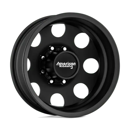 American Racing Baja Drw 16X6 8X6.5 Black Rear Wheel Aluminum Wheel 1