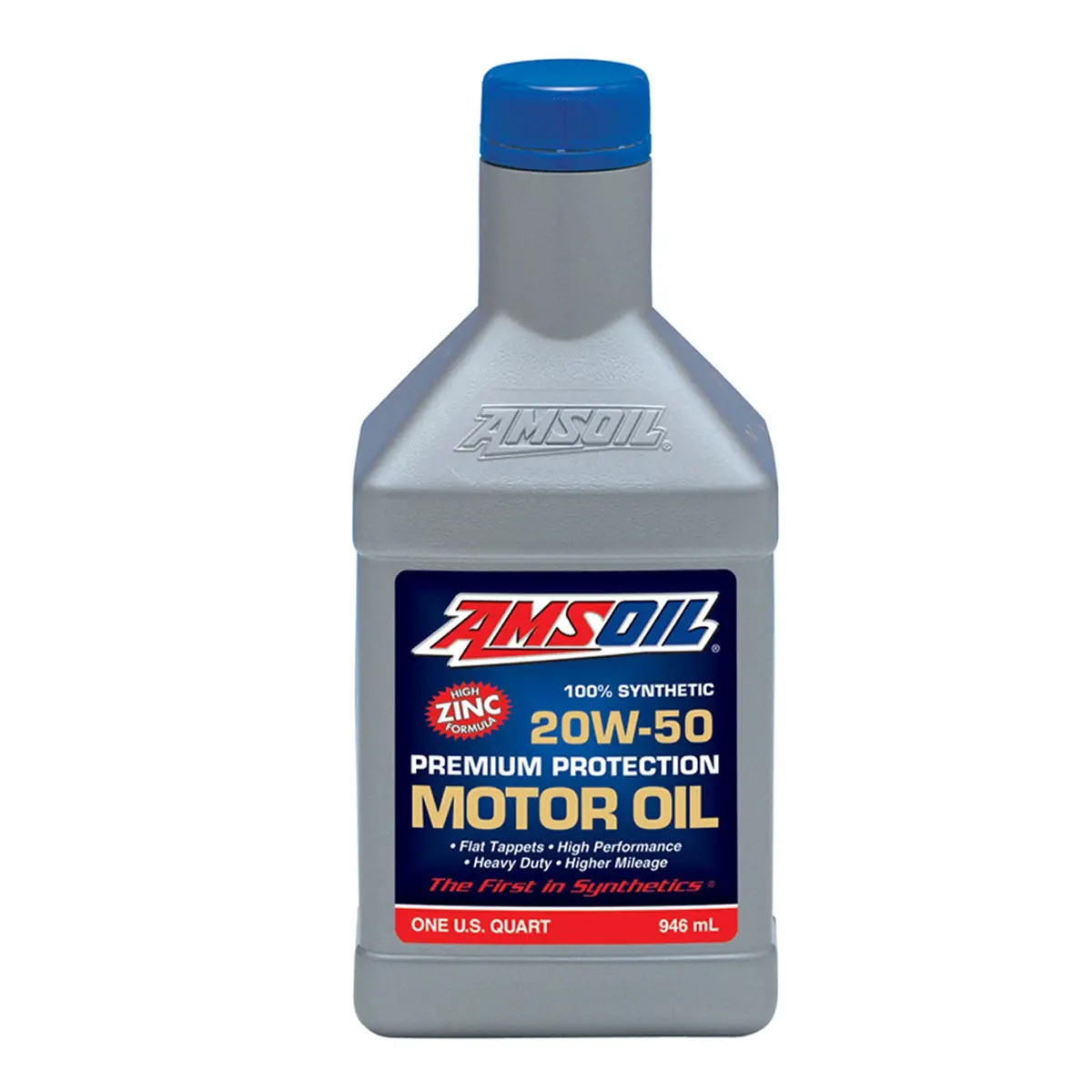 Amsoil 100% Synthetic Oil Premium Protection 20W50 1 Quart 1