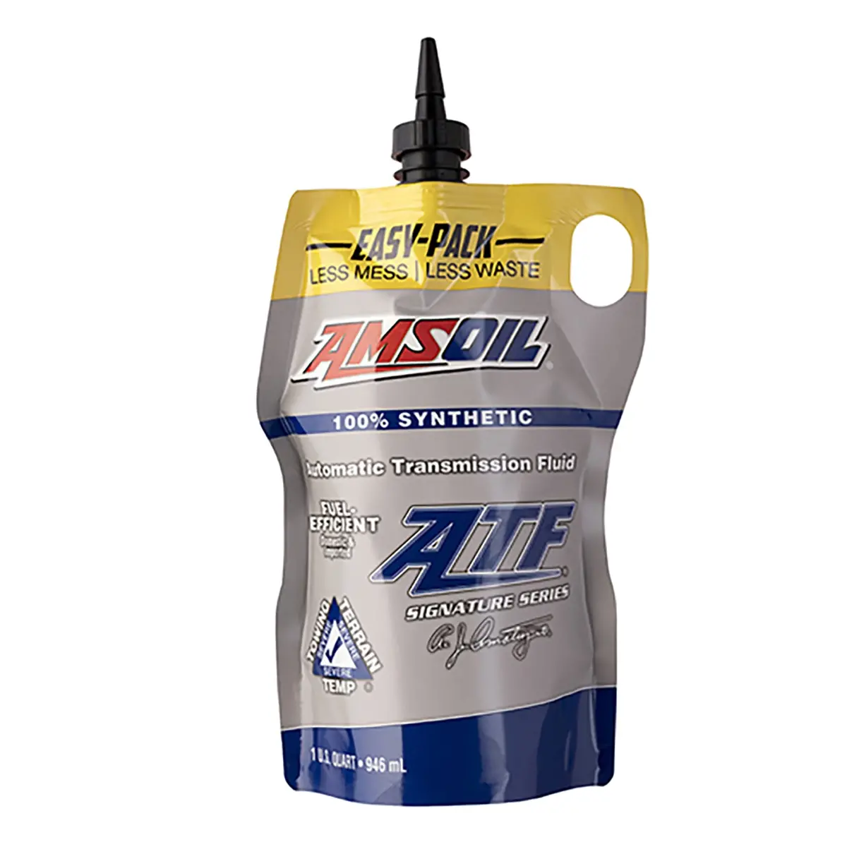 Amsoil 100% Synthetic Signature Series Automatic Transmission Fluid Fuel Efficient 1 Quart Easy Pack 1