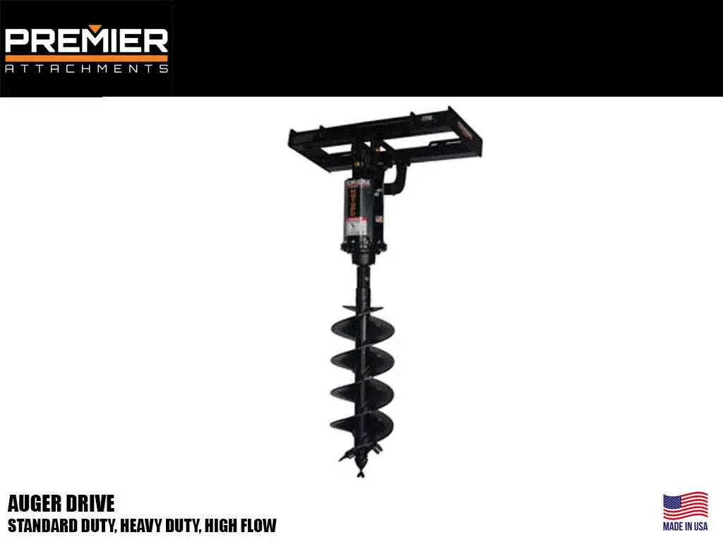 Premier Heavy Duty High Flow Auger Drive For Backhoes 1