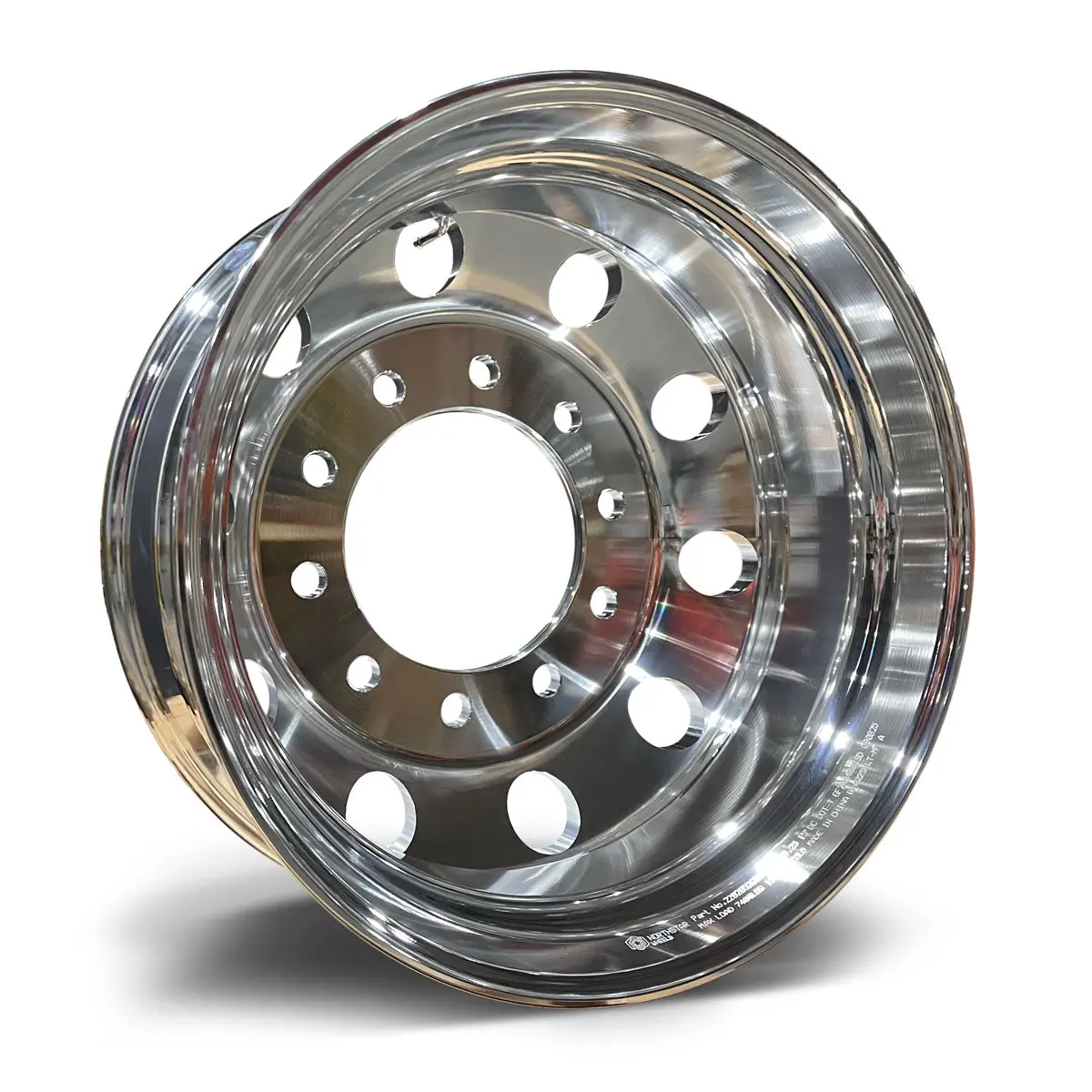 22.5X8.25 Northstar 10X285mm Hub Pilot Standard Polished Both Sides 2