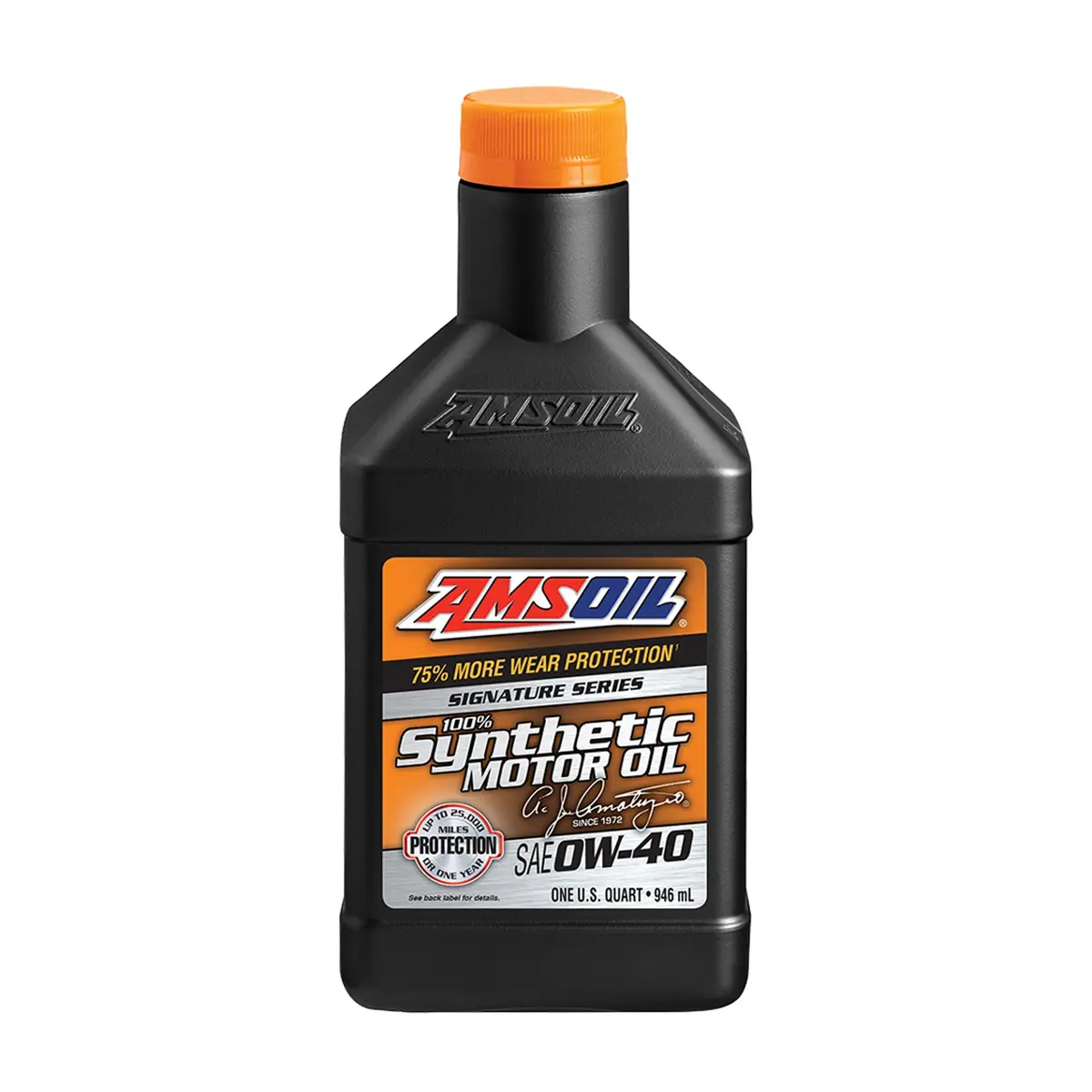 Amsoil 100% Synthetic Gasoline Oil Signature Series 0W40 1 Quart 1