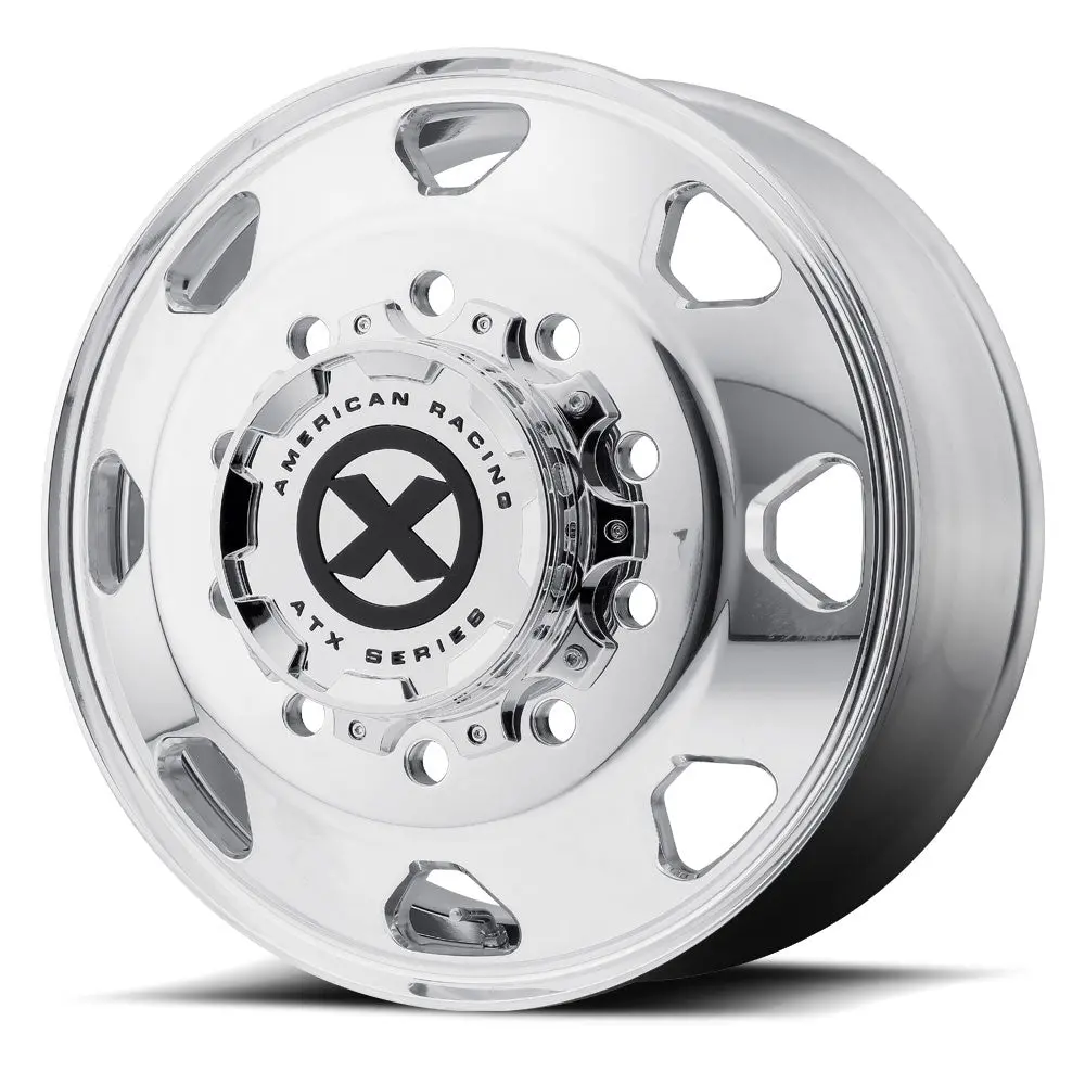 24.5X8.25 Atx 10X285mm Hub Pilot Polished "Octane" Front 1