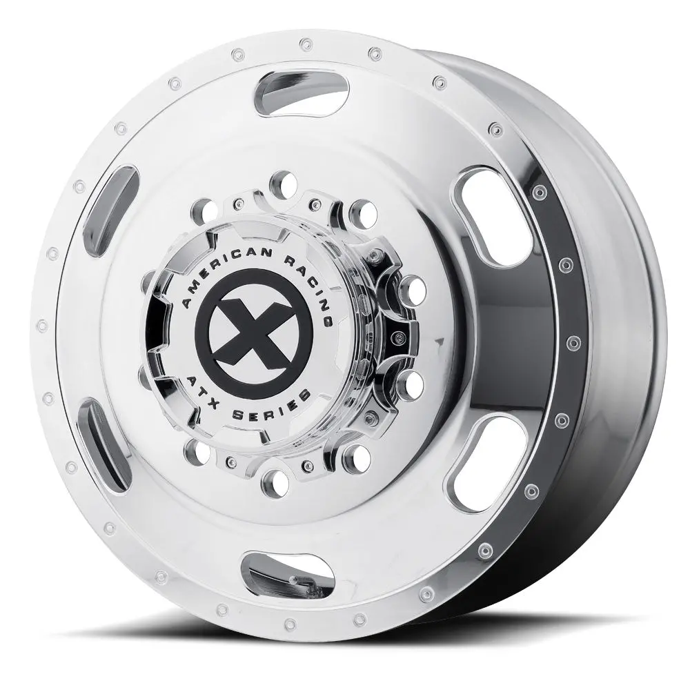 24.5X8.25 Atx 10X285mm Hub Pilot Polished "Indy" Front 1