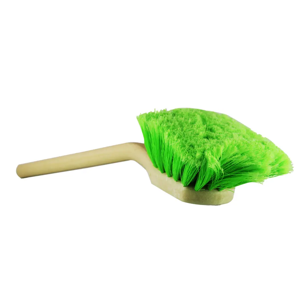 Chemical Guys Long Handle Body & Wheel Brush With Flagged-Tip Bristles Angled Head 20" 1