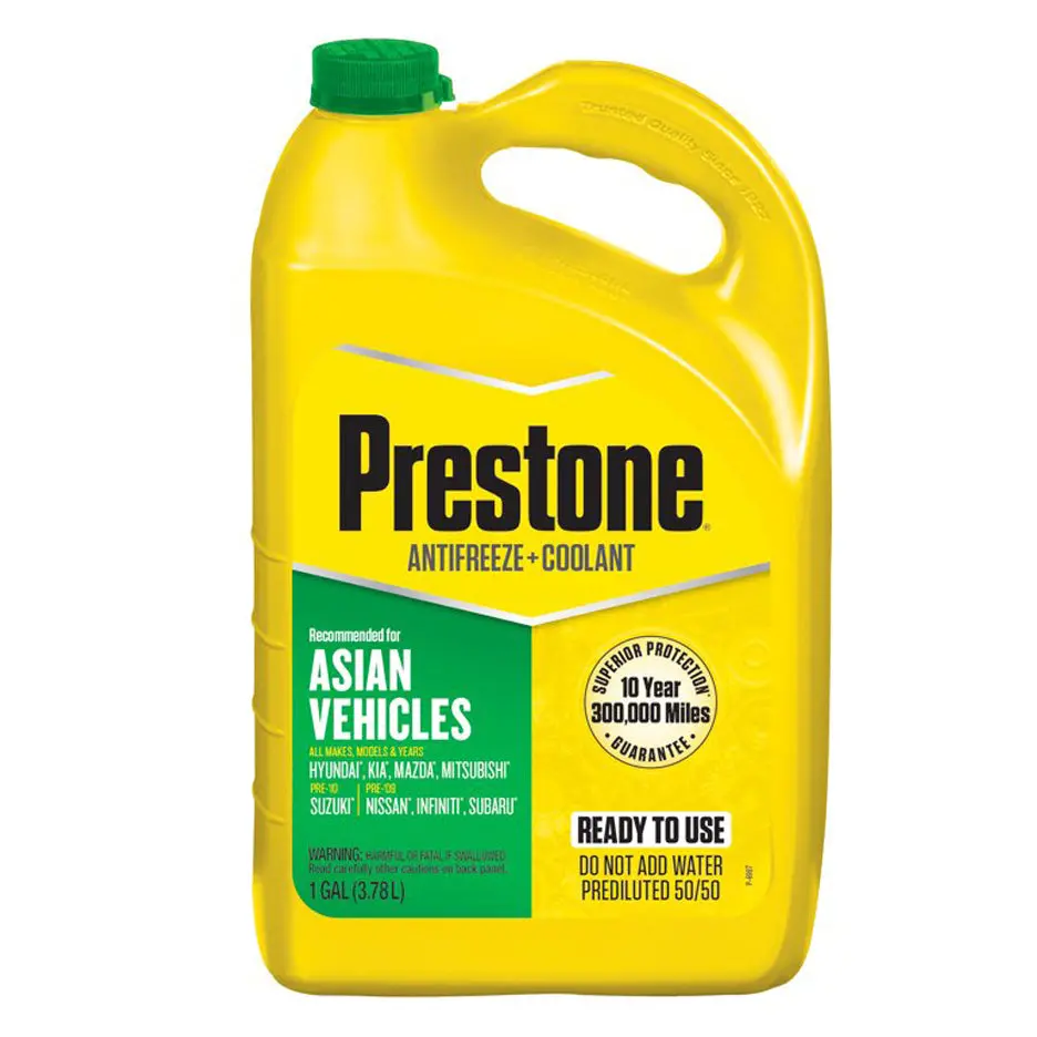 Prestone Asian Coolant Ready To Use Green 3.8 Liters 1