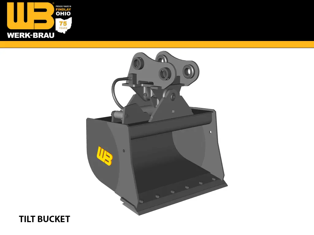 Werk-Brau Tilt Bucket For 7,500 -11,000 Lbs. Backhoes. (U2) 1