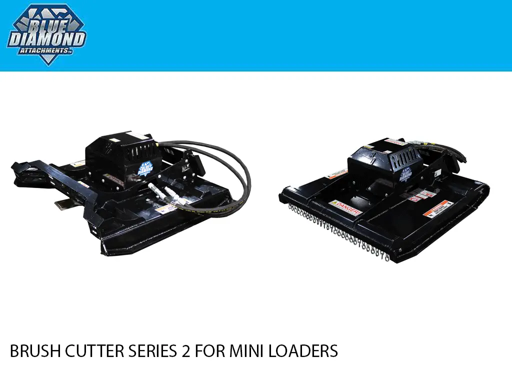 Blue Diamond Series 2 Brush Cutter For Mini Loaders 1