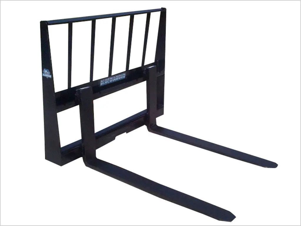 Blue Diamond Pallet Forks For Tractor, 2000 Lbs Capacity 1