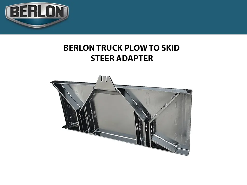 Berlon Truck Plow To Skid Steer Adapter 1