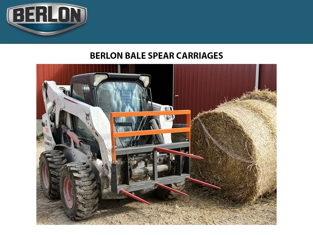 Berlon Bale Spear Carriages For Skid Steers 1