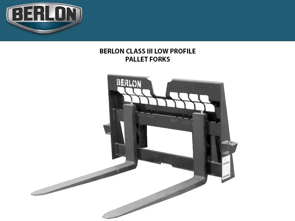 Berlon Class Iii Low Profile Pallet Forks 1
