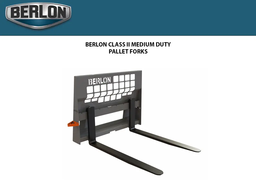 Berlon Class Ii Medium Duty Pallet Forks For Skid Steers 1