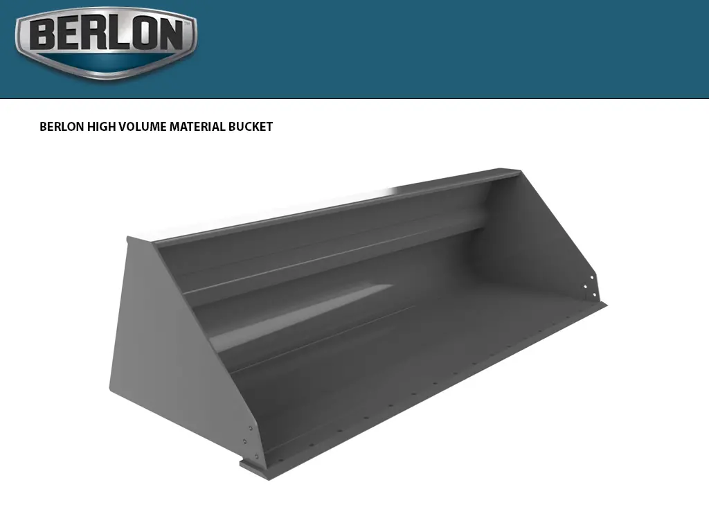 Berlon Hvmb High Volume Marterial Buckets For Skid Steers 1