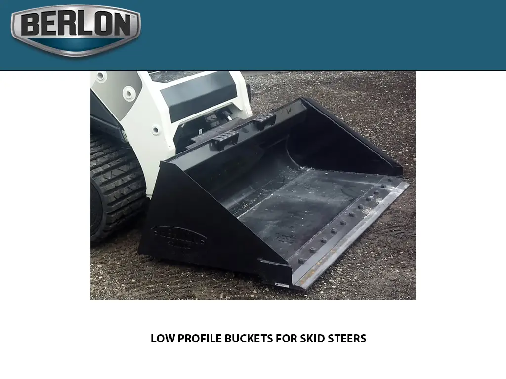 Berlon Low Profile Extended Lip Bucket For Skid Steers 1